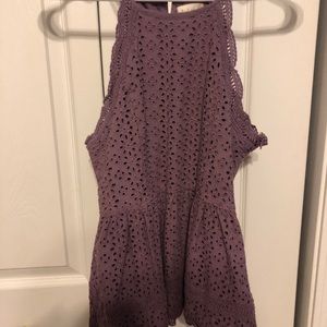 Altered State Purple embroidered top
